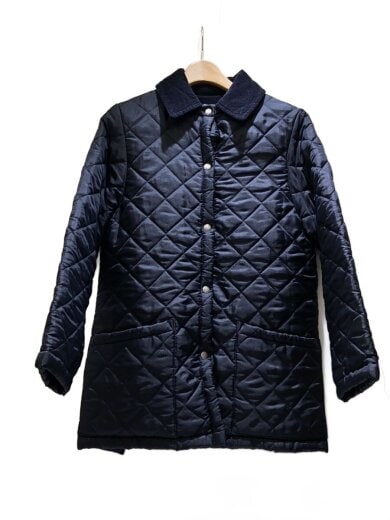 商品画像：キルティング/ホツレ有/ジャケット/S/ポリエステル/BLK/無地 1