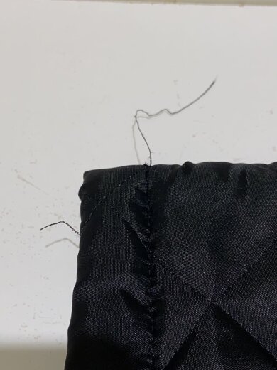 商品画像：キルティング/ホツレ有/ジャケット/S/ポリエステル/BLK/無地 7