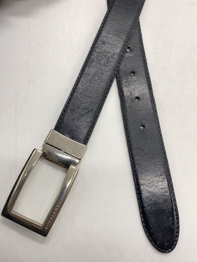 商品画像：ベルト/レザー/BLK/無地/メンズ 2