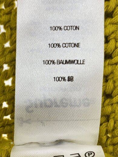商品画像：ニット・セーター(厚手)/M/コットン/YLW/無地/Open Knit Small Box Sweater// 4