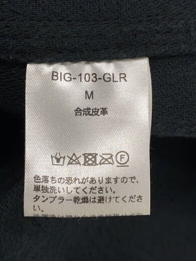 商品画像：レザージャケット・ブルゾン/M/フェイクレザー/BLK/BIG-103-GLR 4