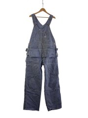 50s/ヒッコリー/ダブルニー/オーバーオール/エプロン付/--/--/BLU/ストライプ