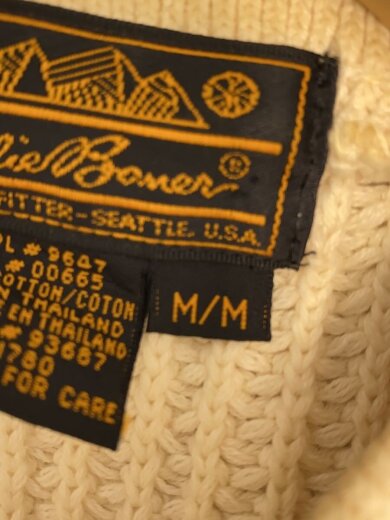 商品画像：80s/ニット・セーター(厚手)/M/コットン/CRM/無地 4