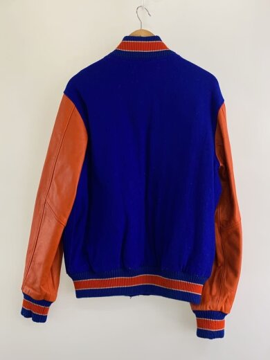 商品画像：スタジャン/L/ウール/BLU/無地/37141 2