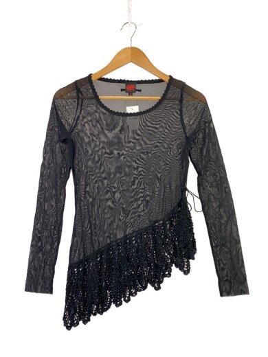 商品画像：長袖ブラウス/40/ナイロン/BLK 1