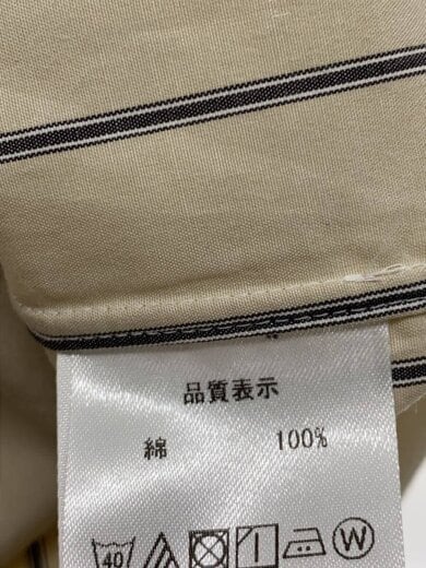商品画像：BRITISH MADE/長袖シャツ/S/コットン/CRM/ストライプ// 4