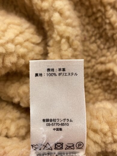 商品画像：17FW/Hooded Suede Work Jacket/M/羊革/ORN/全体的シミ有/背面汚れ// 4
