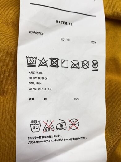 商品画像：長袖Tシャツ/M/コットン/YLW/WISM RAIN MAKER T-SHIRT// 4