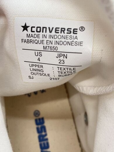 商品画像：ハイカットスニーカー/23cm/WHT/キャンバス/M7650 5