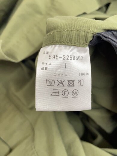 商品画像：長袖ワンピース/1/コットン/KHK/無地/595-2258502 4