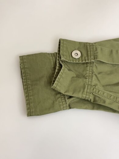 商品画像：長袖ワンピース/1/コットン/KHK/無地/595-2258502 5