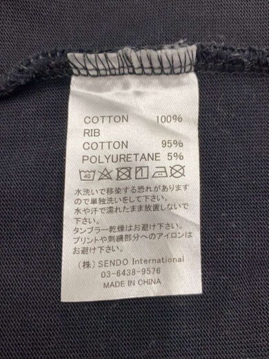 商品画像：Tシャツ/L/コットン/BLK// 4