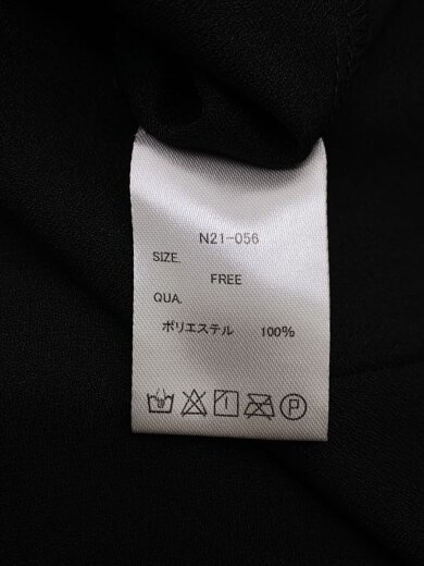 商品画像：シャツワンピース/FREE/ポリエステル/BLK/n21-056// 4
