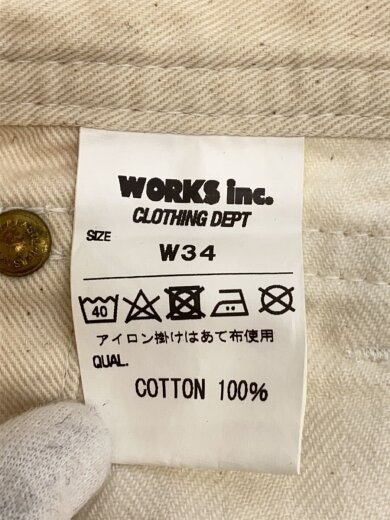 商品画像：オーバーオール/34/コットン/WHT/無地/812// 5