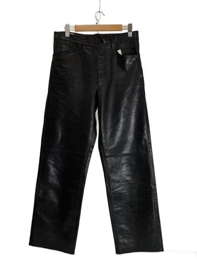 画像：DRIES VAN NOTEN22AW/5 POCKET LEATHER TROUSERS/ボトム/31/レザー/BLK//1