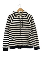 エディ期/ジップパーカー/S/コットン/BLK/ボーダー