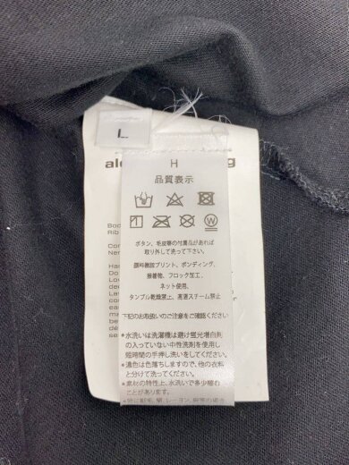商品画像：DISTRESSED LOGO LONG SLEEVE TEE/L/コットン/BLK/UCC1251787 4