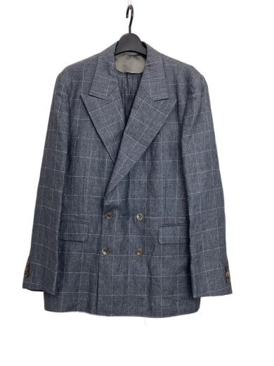 商品画像：セットアップ/4/リネン/GRY/チェック 1