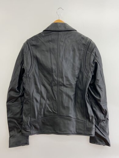 商品画像：ダブルライダースジャケット/M/レザー/BLK/086-51002// 2