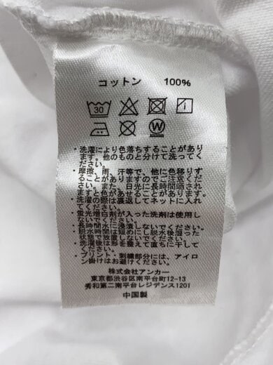 商品画像：Tシャツ/M/コットン/WHT/無地// 4