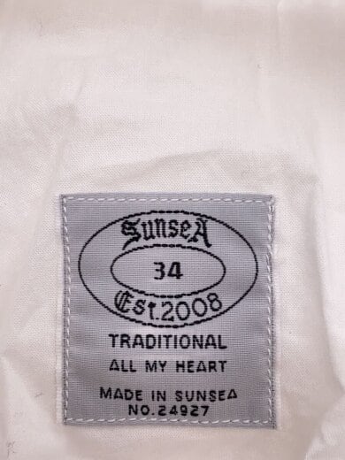 商品画像：Shrinkage Cotton Big Shirt/2/コットン/WHT/SUNSEA3112 3
