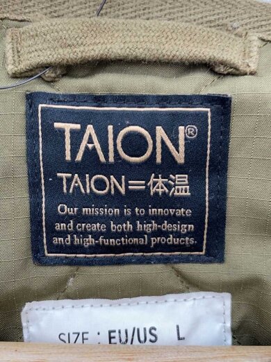 商品画像：キルティングジャケット/XL/ポリエステル/KHK/無地/TAION-WA2201ML 3