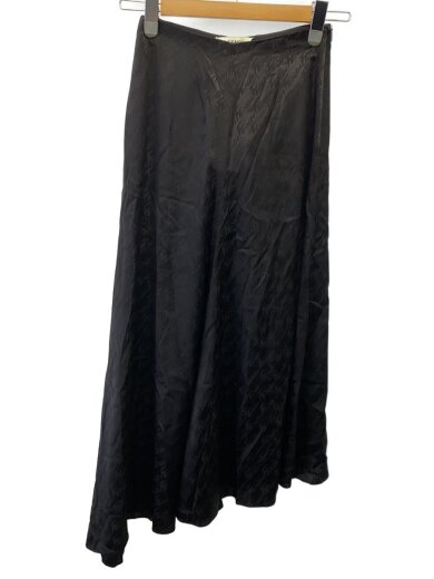 商品画像：ロングスカート/36/シルク/BLK/総柄 1