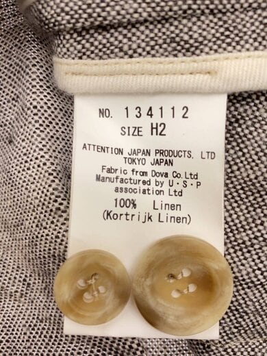 商品画像：ステンカラーコート/2/リネン/GRY/134112 4