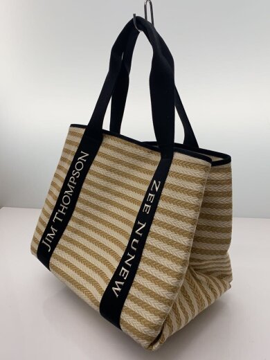 商品画像：×ZEE NUNEW/トートバッグ/ロゴ刺繍/IVO/BEG 2