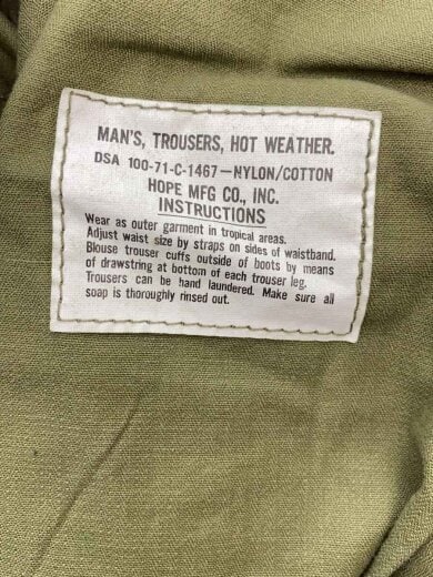 商品画像：70s/M-65/HOPE MFG製/カーゴパンツ/S/コットン/KHK/8405-935-3303 4