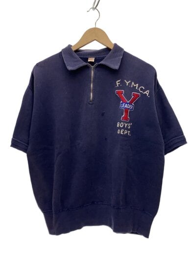 商品画像：50S/Russell Southern/スウェット/L/--/NVY/ハーフジップ/半袖/刺繍 1