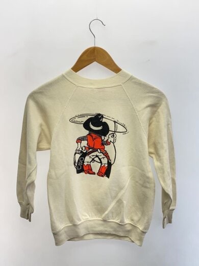 商品画像：70-80S/MadeinUSA/サイズ14-16/スウェット/コットン/BEG/cowboy 2