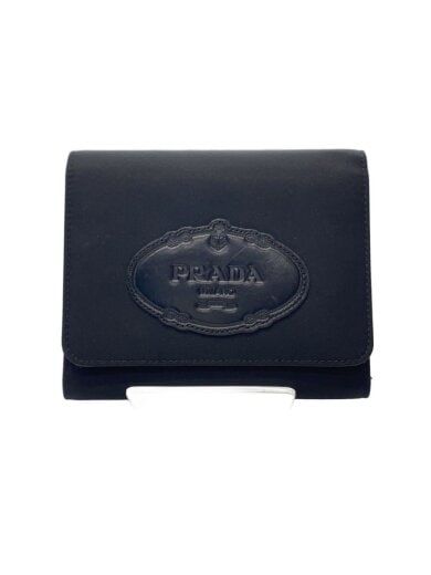 商品画像：カナパロゴ/3つ折り財布/ナイロン/BLK/レディース 1