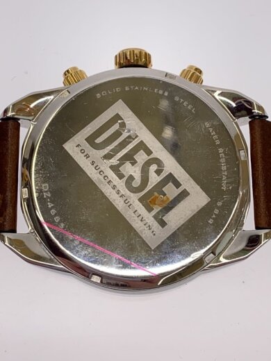 商品画像：クォーツ腕時計/アナログ/レザー/SLV/BRW/DZ-4665 3