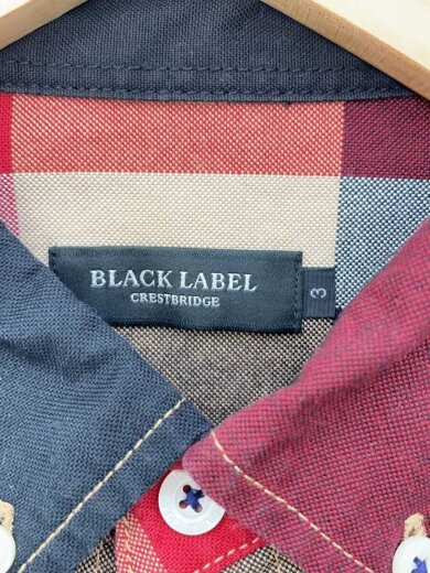 商品画像：クレストブリッジチェック/ボタンダウン/半袖シャツ/3/コットン/RED/チェック/51M38-309-44// 3