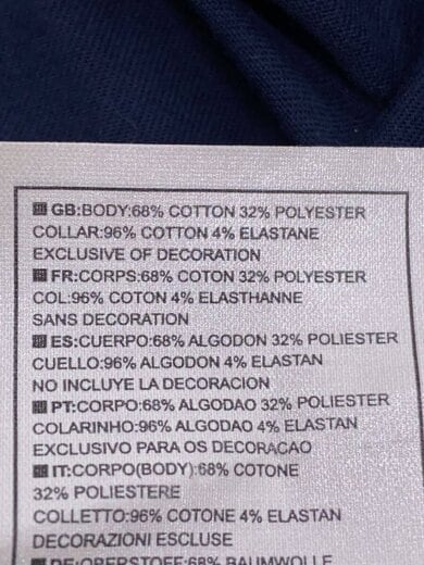 商品画像：ポロシャツ/S/コットン/NVY/ボーダフォン/マンチェスター/00s// 4