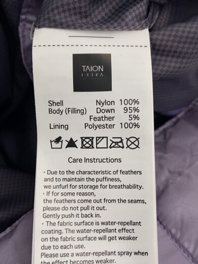 商品画像：ダウンジャケット/M/ナイロン/PUP/無地/TAION-EX-W06A 4