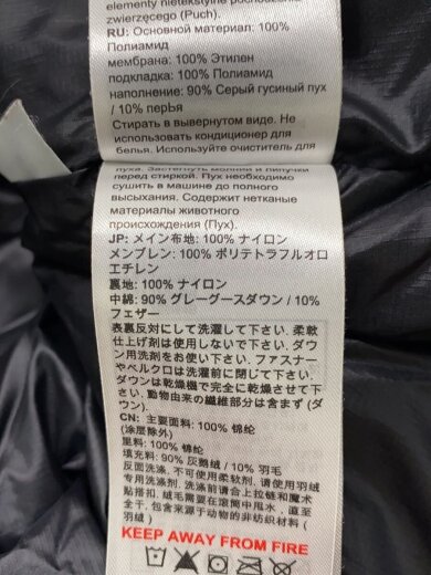 商品画像：ダウンジャケット/XL/ポリエステル/BLK/1010-27640 4