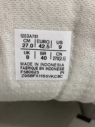 商品画像：ローカットスニーカー/27cm/WHT/F580625 5