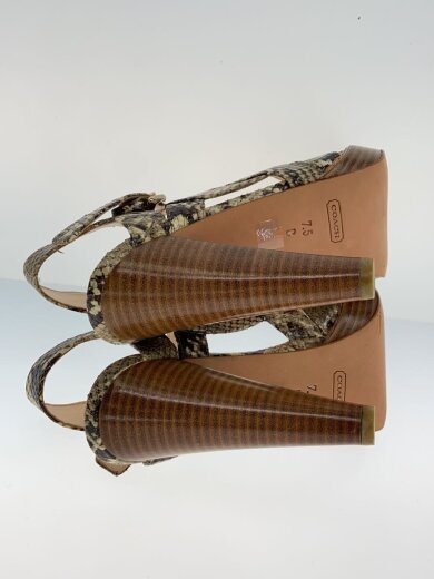 商品画像：サンダル/ヒール/US7.5/BEG/Q8165// 4