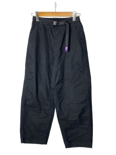 商品画像：STRETCH TWILL WIDE TAPERED PANTS/--/コットン/BLK// 1