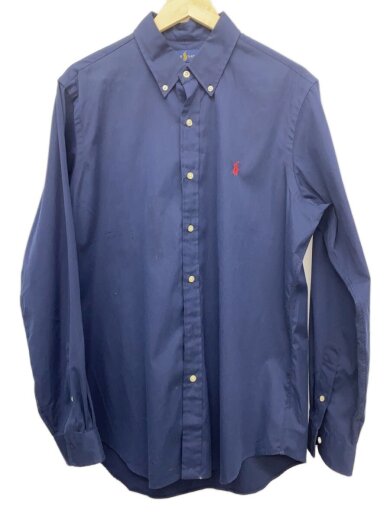 商品画像：長袖シャツ/L/コットン/NVY 1