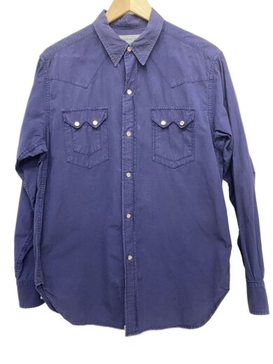商品画像：長袖シャツ/M/コットン/BLU 1