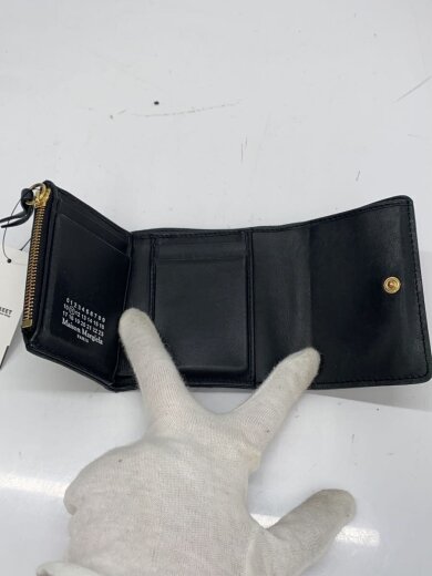 商品画像：3つ折り財布/--/BLK/無地/メンズ 4