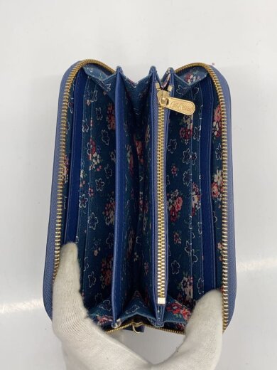 商品画像：長財布/レザー/BLU/花柄/レディース 4