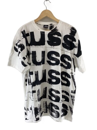 商品画像：Tシャツ/L/コットン/WHT/総柄// 1