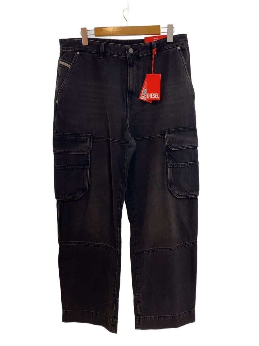 DIESEL / カーゴパンツ/33/デニム/ブラック/無地/A133380KIAG