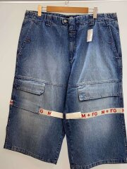 ショートパンツ/42/デニム/インディゴ/無地