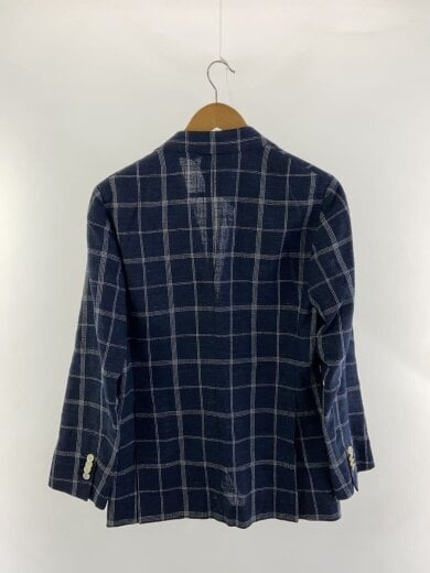 商品画像：ichorai/テーラードジャケット/46/リネン/NVY/チェック 2