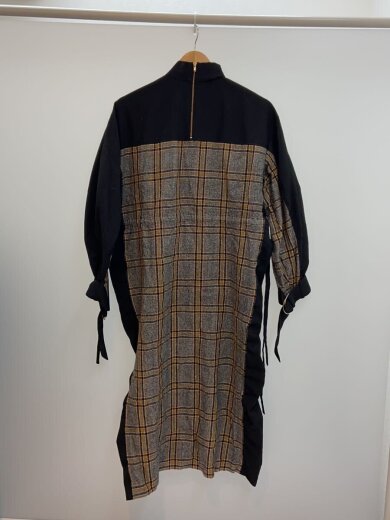 商品画像：長袖ワンピース/2/ウール/グレー/チェック/E21AW/D01/02 2